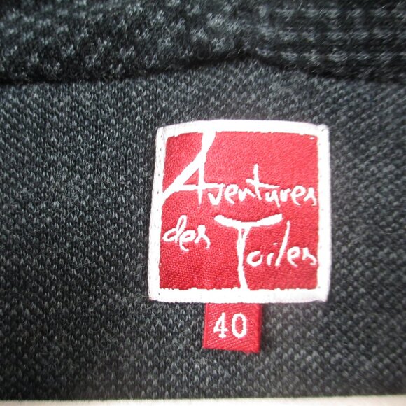 Aventures Des Toiles Multicolor Art Print Cotton Blend Cardigan Sweater Women 40 - Picture 4 of 5